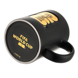 Collection of Black mug with FIFA World Cup logo on a white background in a gallery layout