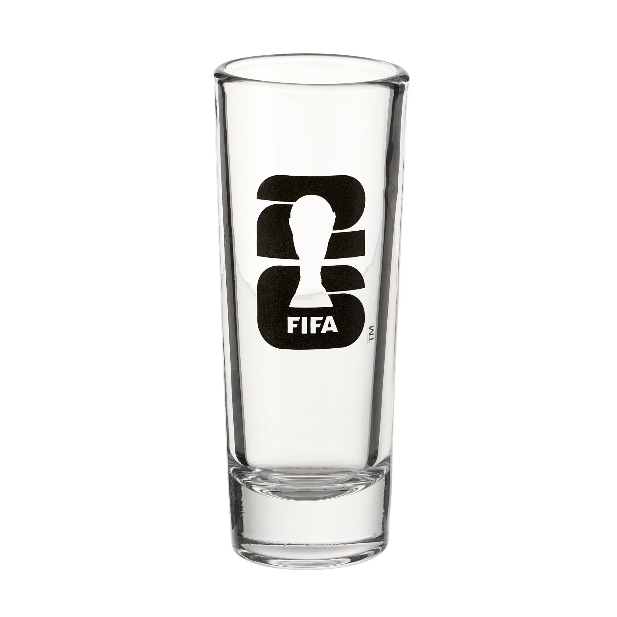 Collection of Clear glass with FIFA logo on a white background in a gallery layout